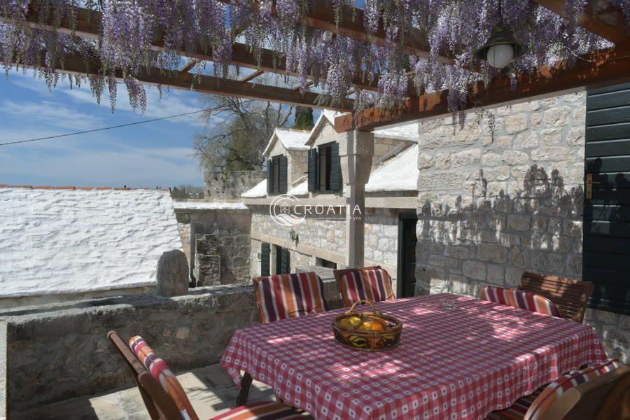 Unique cultural heritage stone villa on the island of Brač 