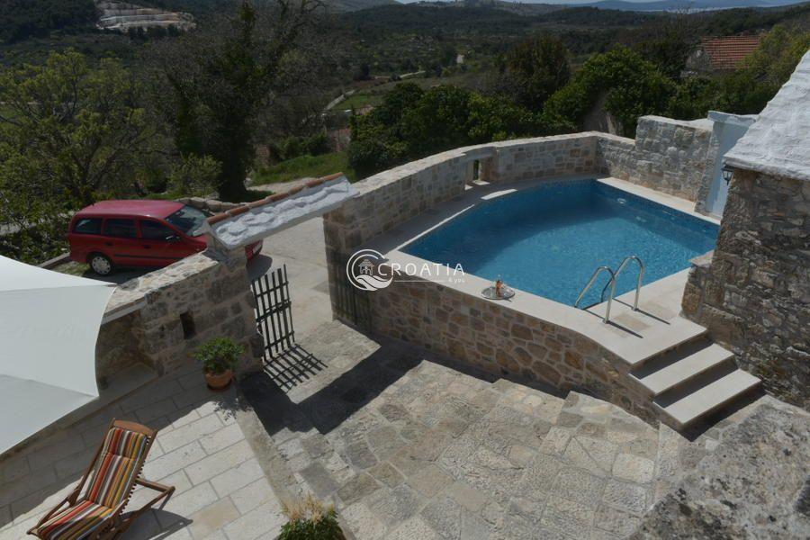 Unique cultural heritage stone villa on the island of Brač 