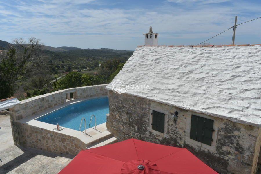 Unique cultural heritage stone villa on the island of Brač 