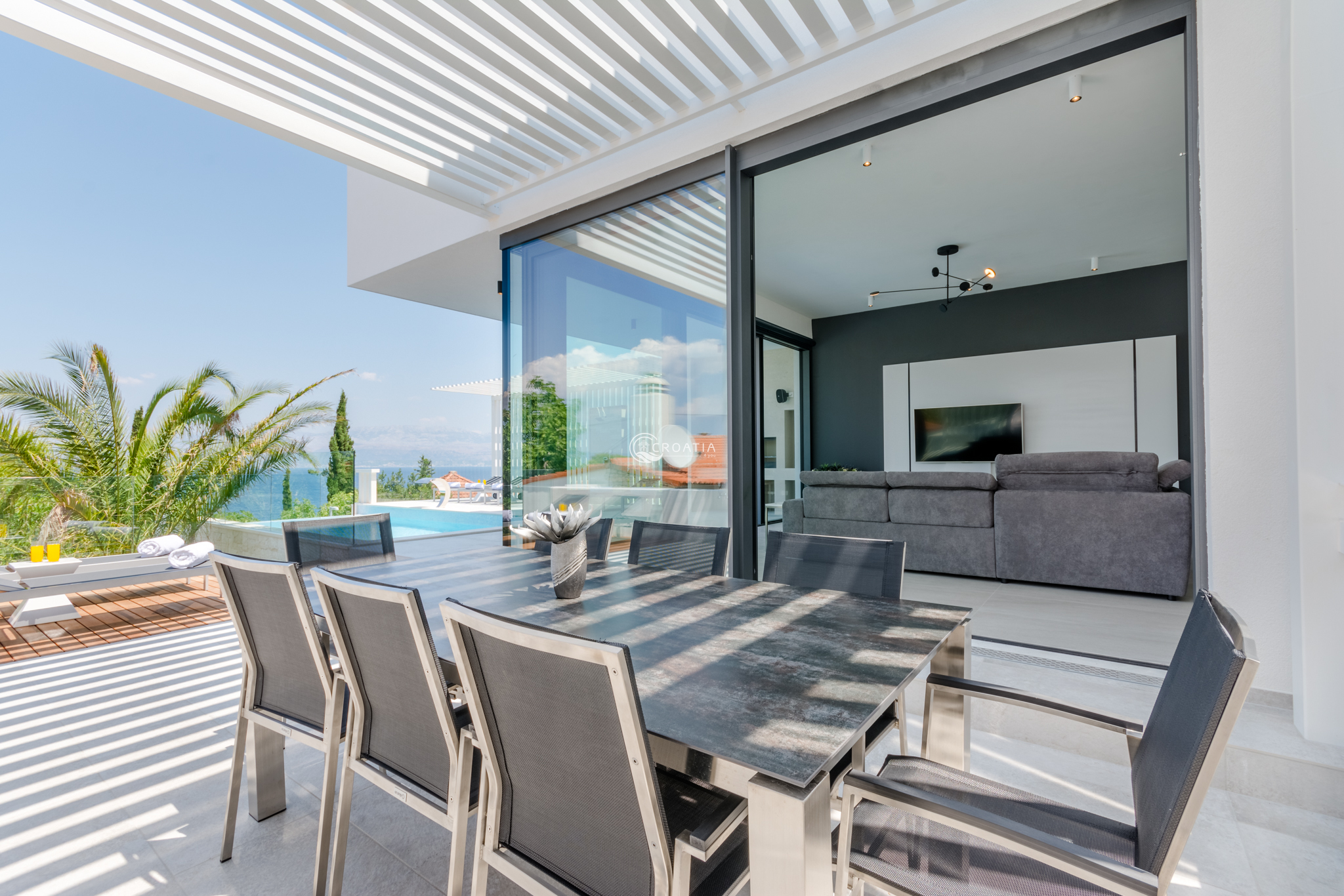 Newly built luxury villa P in Sutivan on island Brač