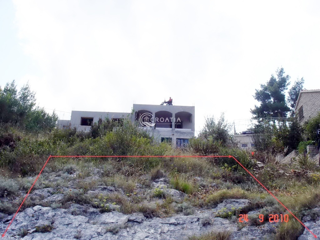 Stone holiday house with land on island Korcula