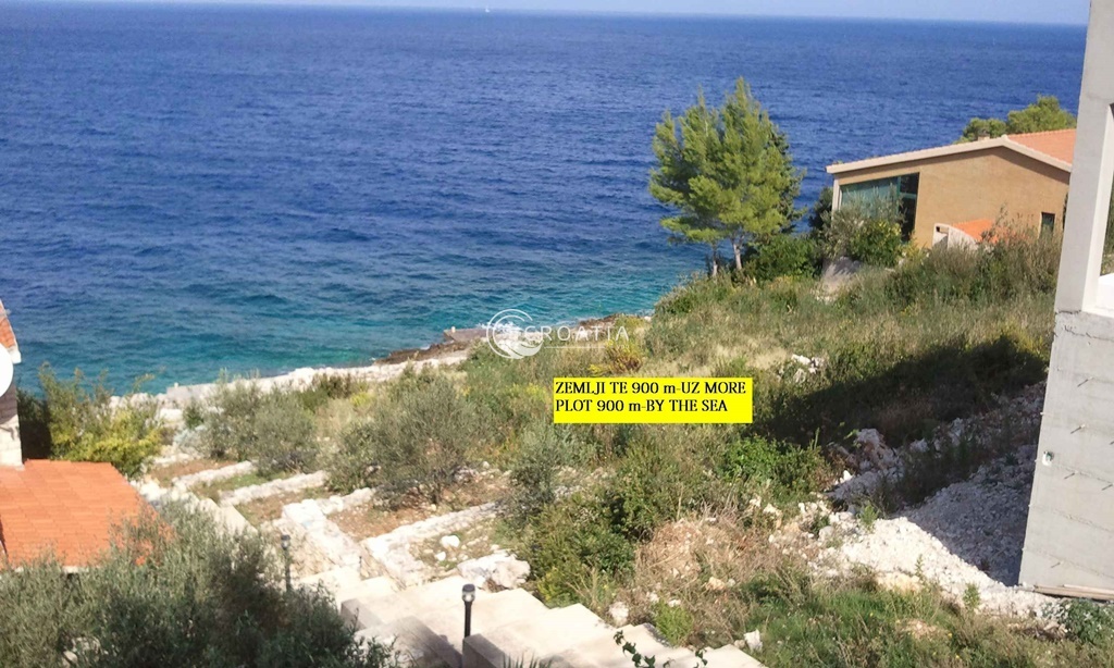 Stone holiday house with land on island Korcula