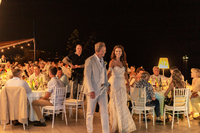 Wedding in restaurant with amazing view of town Split