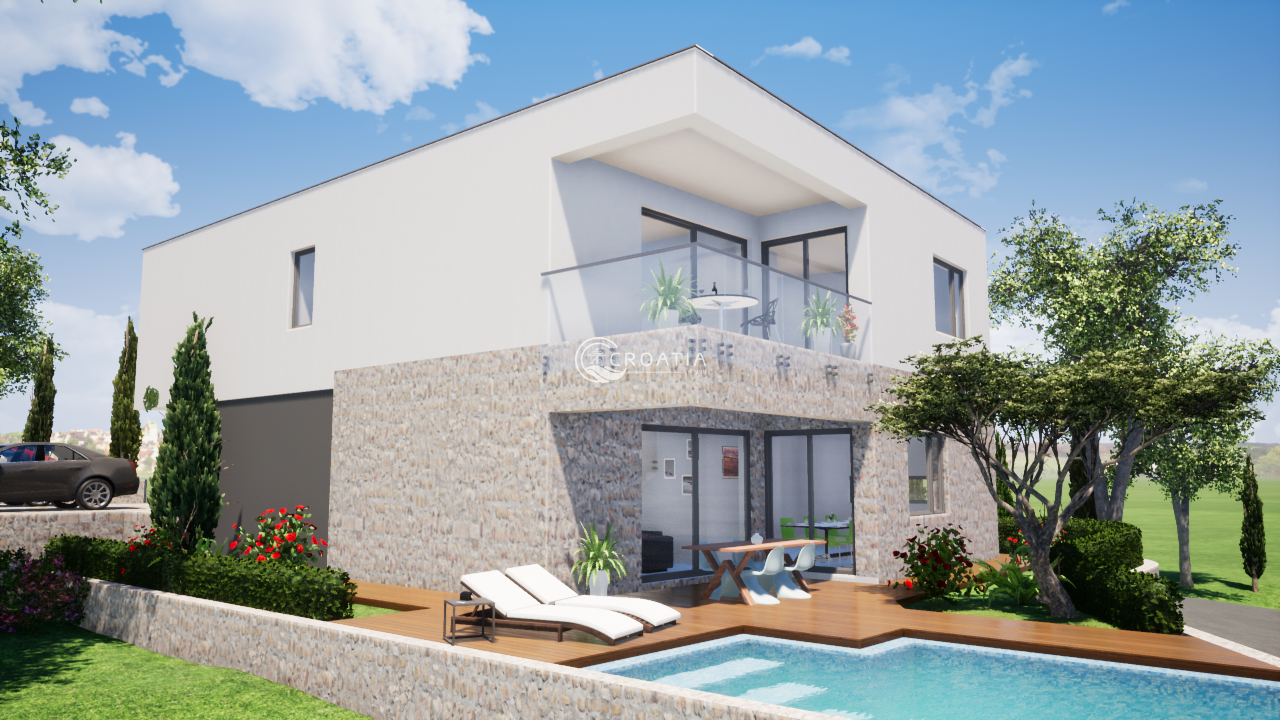 New modern Villa under construction in Vodice