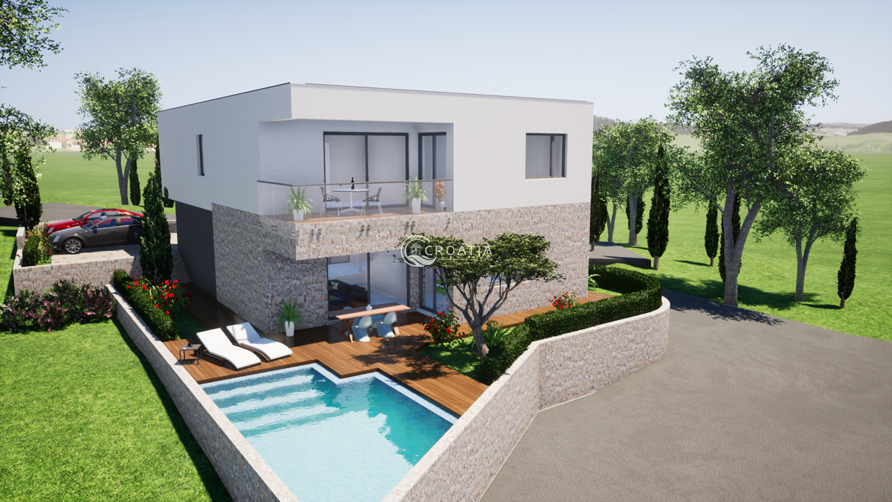 New modern Villa under construction in Vodice